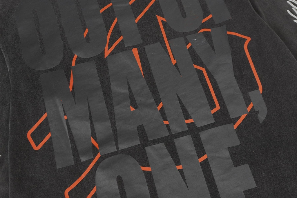 Godspeed Washed Black Rock Graphic Long-Sleeve T-Shirt ¡ª detail