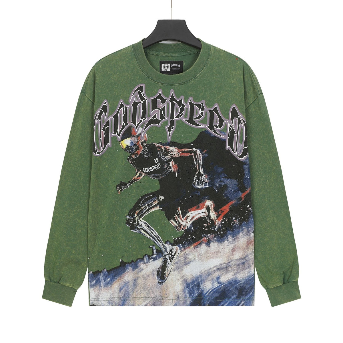 Godspeed Runner Graphic Long-Sleeve T-Shirt ¡ª front
