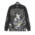 Godspeed Washed Black Rock Graphic Long-Sleeve T-Shirt ¡ª hero