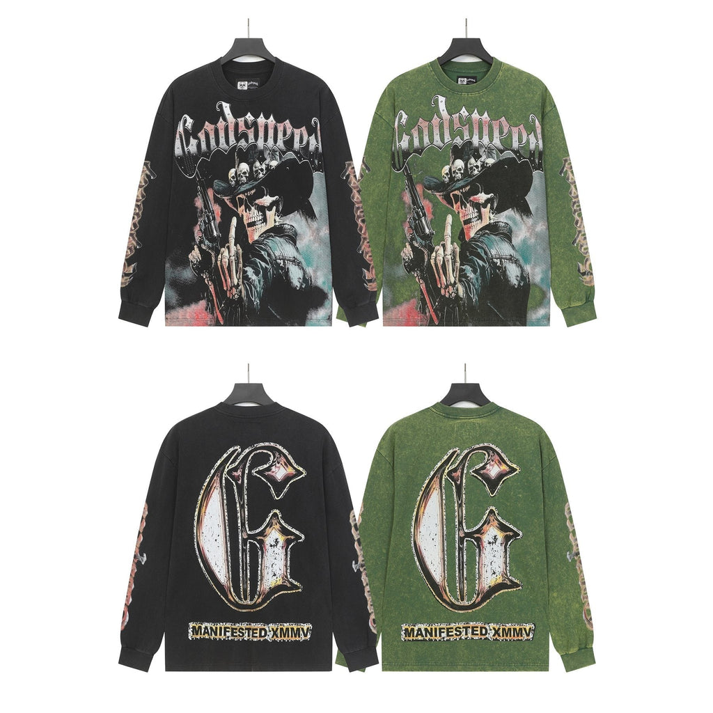 Godspeed Washed Rock Graphic Long-Sleeve T-Shirt ¡ª comparison
