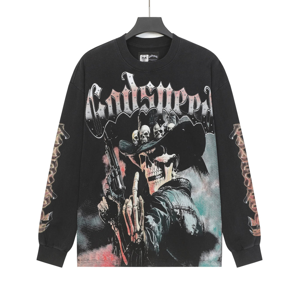 Godspeed Washed Rock Graphic Long-Sleeve T-Shirt ¡ª hero