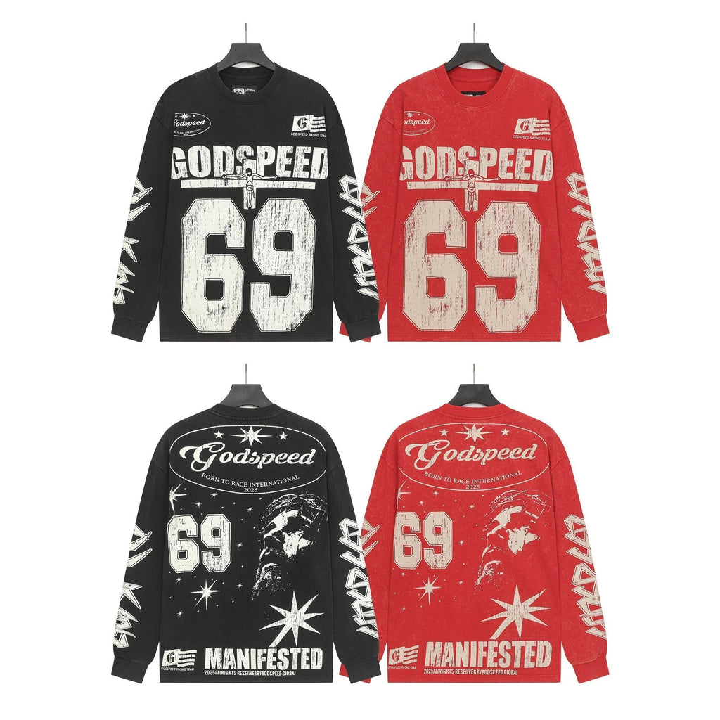 Godspeed 69 Racing Graphic Long-Sleeve T-Shirt ¡ª comparison