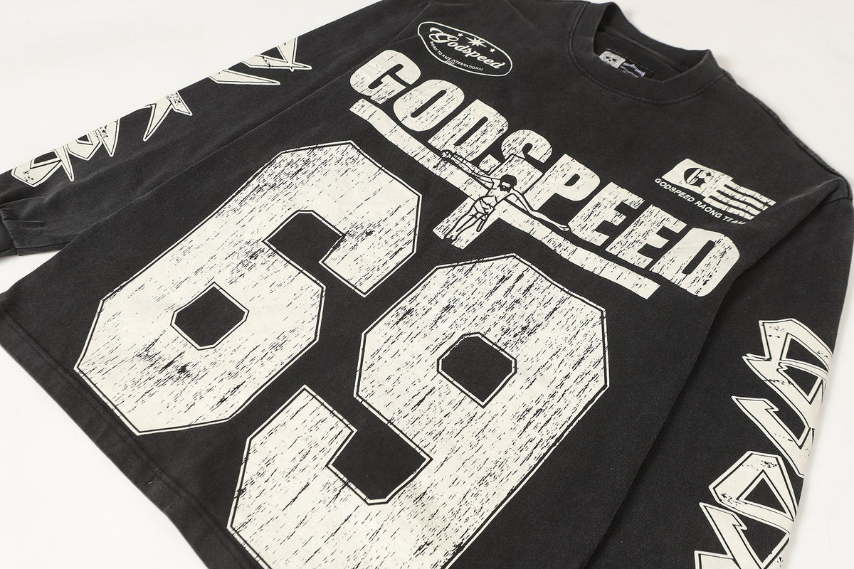 Godspeed 69 Racing Graphic Long-Sleeve T-Shirt ¡ª detail