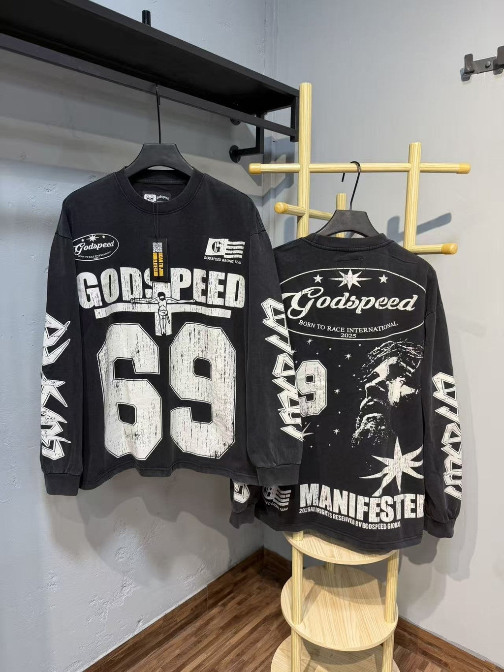 Godspeed 69 Racing Graphic Long-Sleeve T-Shirt ¡ª context
