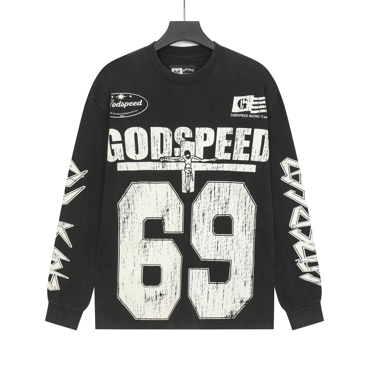 Godspeed 69 Racing Graphic Long-Sleeve T-Shirt ¡ª hero