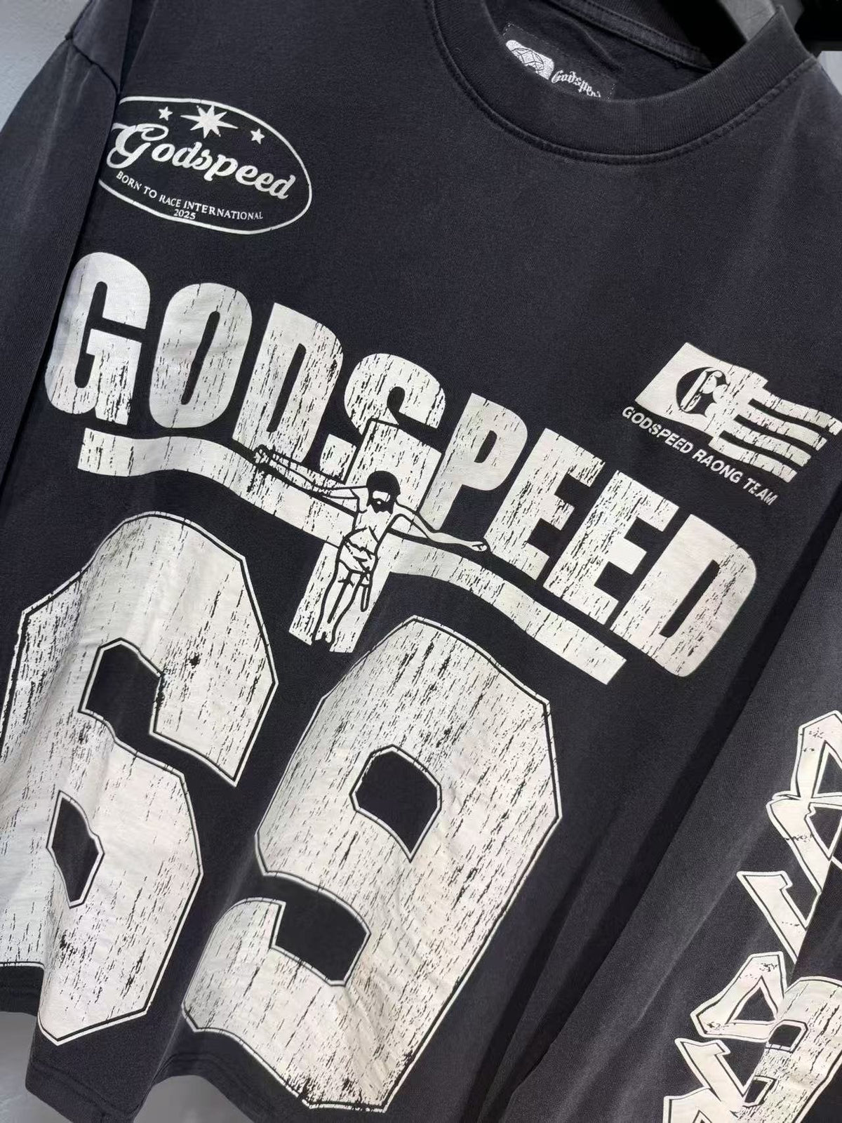 Godspeed 69 Racing Graphic Long-Sleeve T-Shirt ¡ª detail