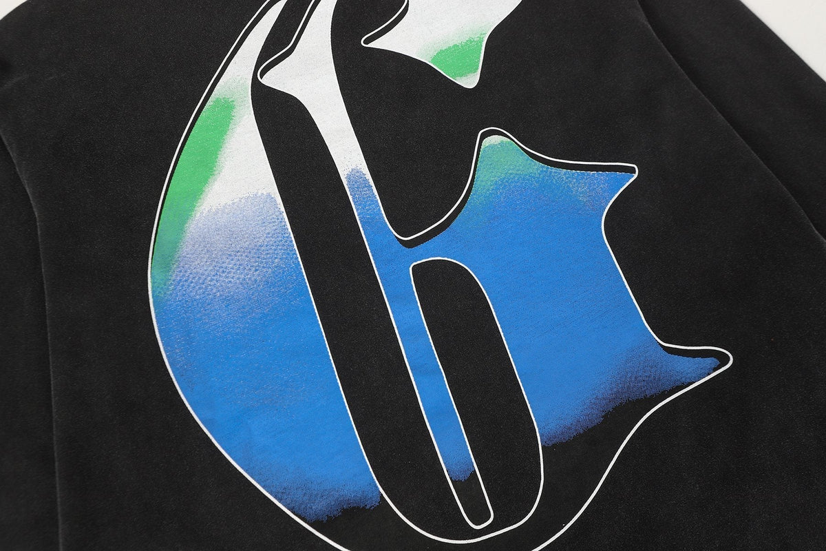 Godspeed Biker City Graphic Long-Sleeve T-Shirt ¡ª detail
