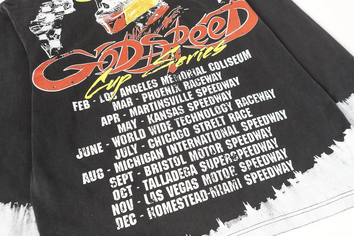 Godspeed Cup Series Racing Graphic Long-Sleeve T-Shirt ¡ª detail