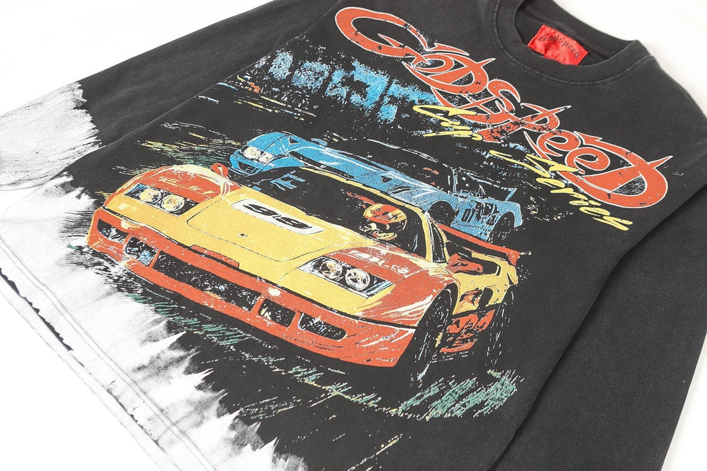Godspeed Cup Series Racing Graphic Long-Sleeve T-Shirt ¡ª detail
