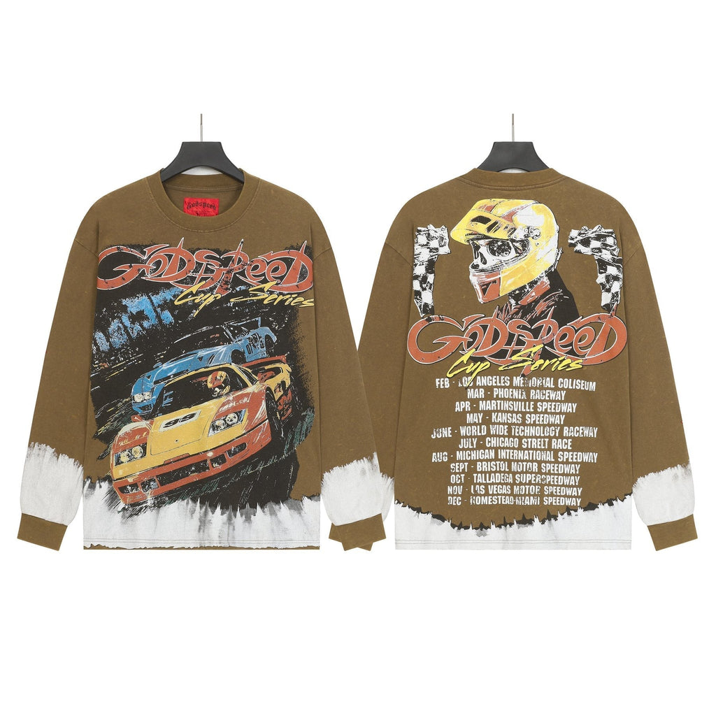 Godspeed Kleep Valley Racing Graphic Long-Sleeve T-Shirt ¡ª front
