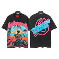 Godspeed Beach Skeleton Neon Graphic T-Shirt ¡ª front