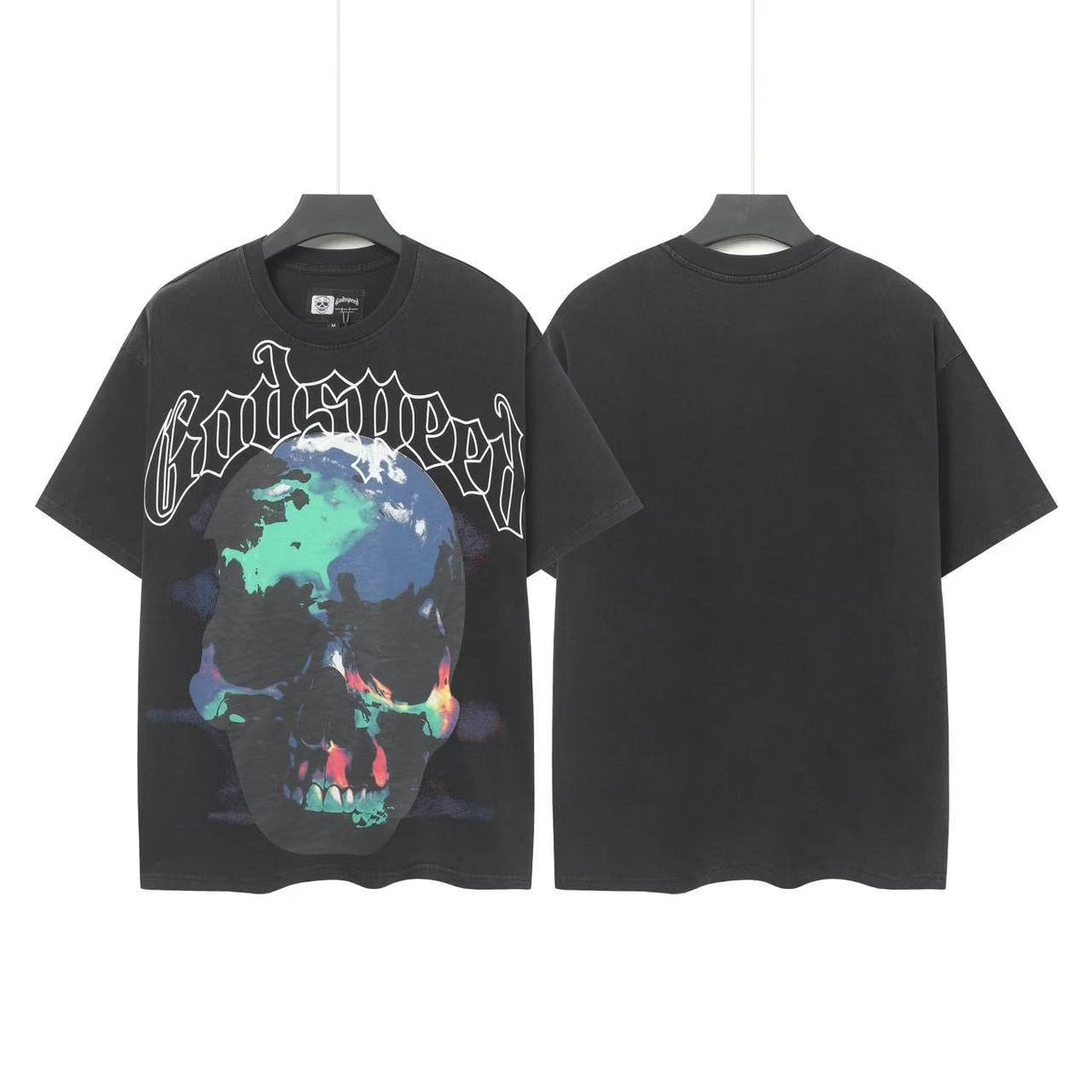 Godspeed Large Skull Graphic T-Shirt ¡ª front