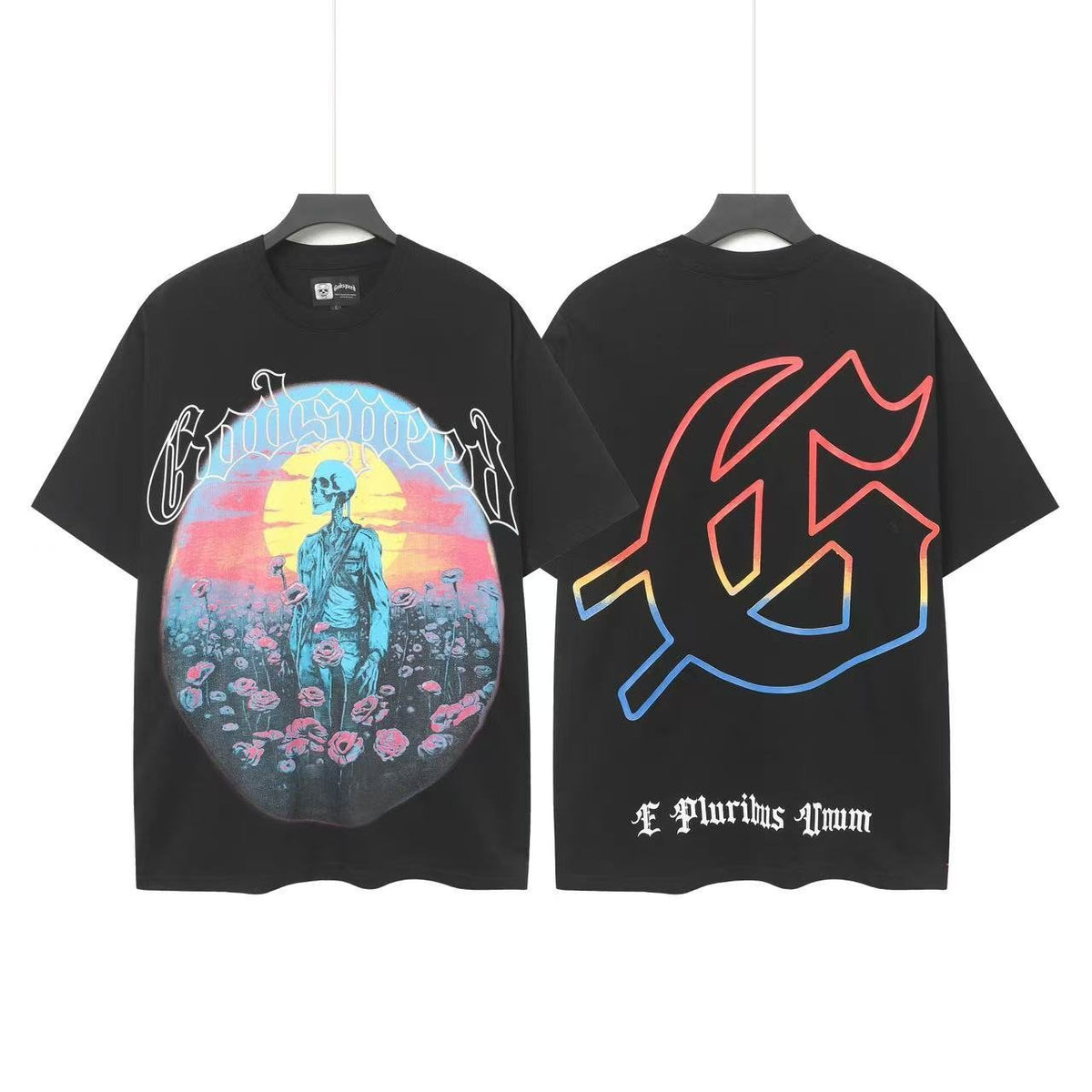 Godspeed Pastel Skeleton Graphic T-Shirt ¡ª front