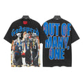 Godspeed Basketball Out Of Many Graphic T-Shirt ¡ª front