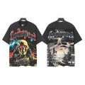 Godspeed Pirate Newsprint Graphic T-Shirt ¡ª front