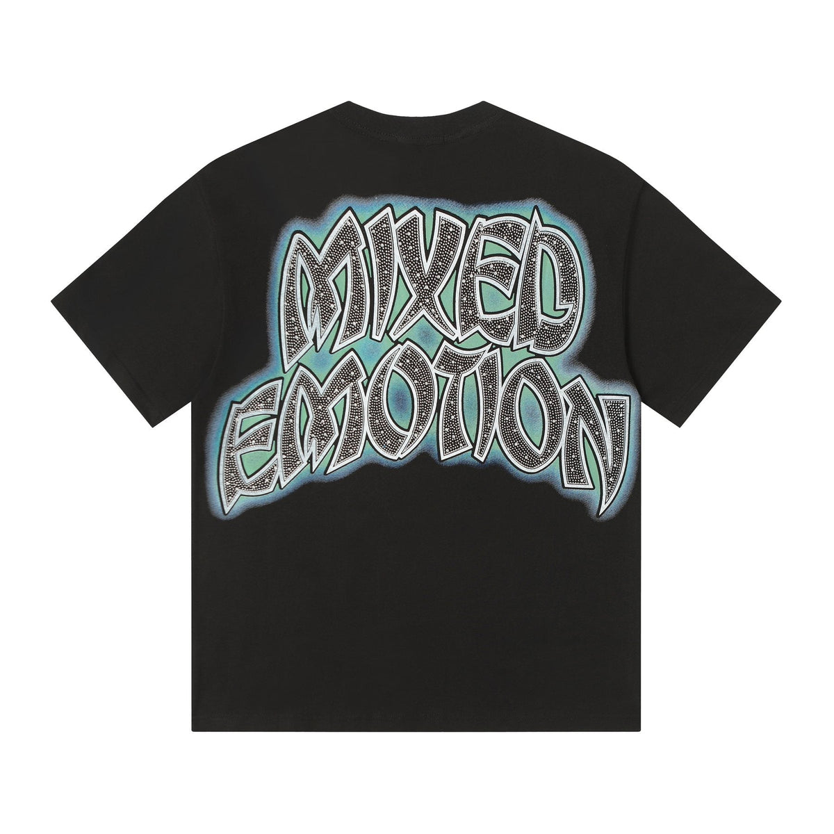 MIXED EMOTION Rhinestone Graphic T-Shirt ¡ª back