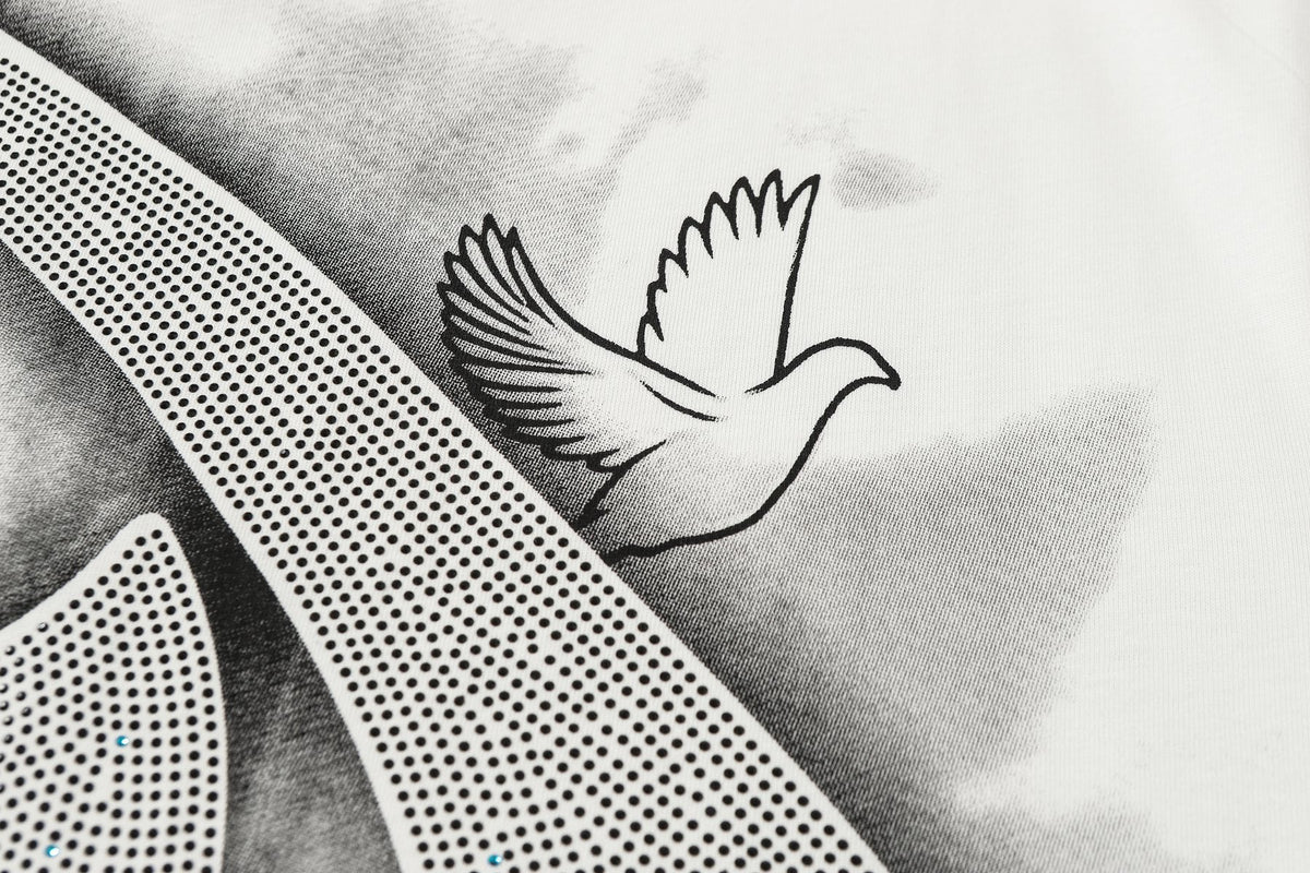 MIXED EMOTION Dove Angel Graphic Short-Sleeve T-Shirt ¡ª detail