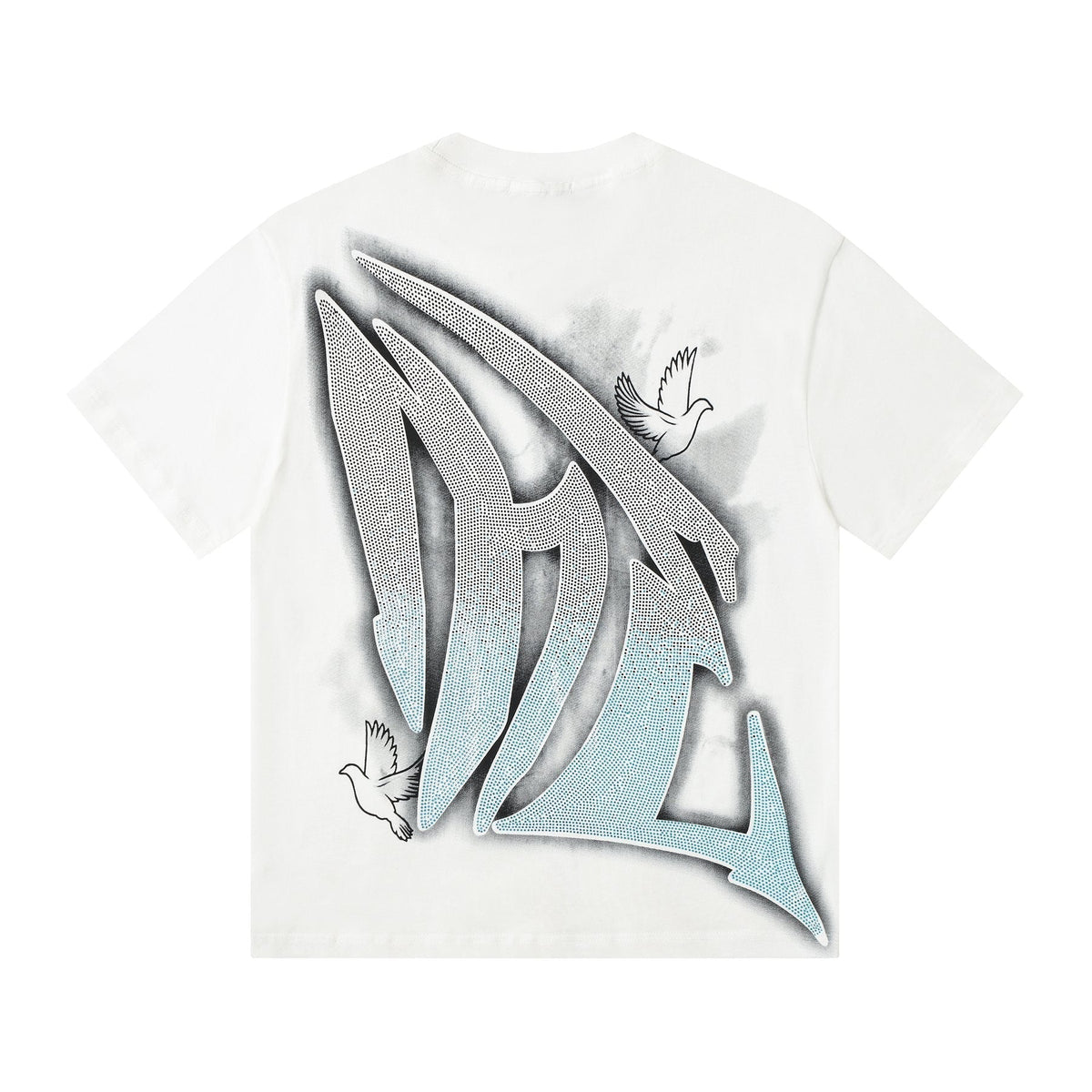 MIXED EMOTION Dove Angel Graphic Short-Sleeve T-Shirt ¡ª back