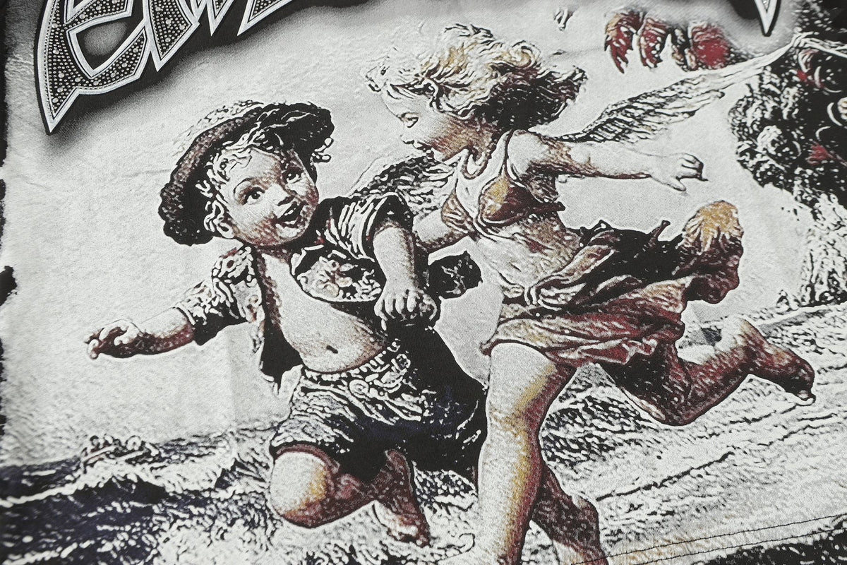 MIXED EMOTION Angel Beach Graphic T-Shirt ¡ª detail