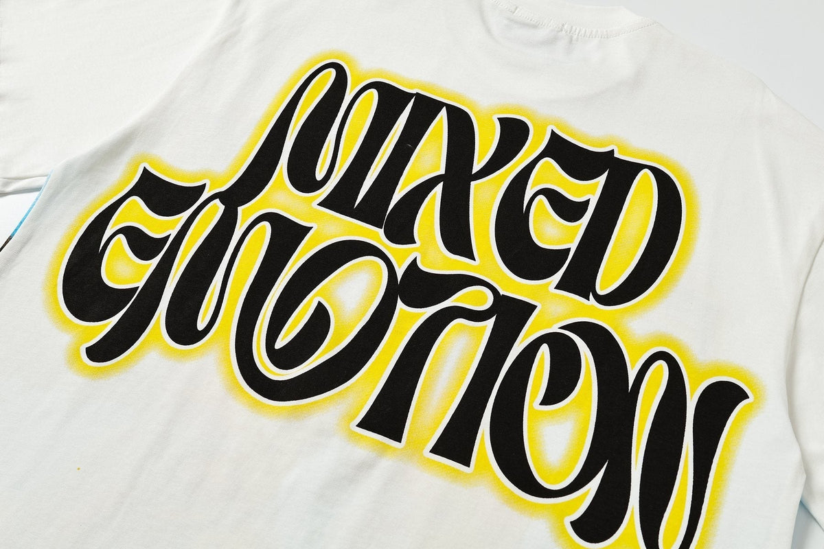 Mixed Emotion Photo Graphic Short-Sleeve T-Shirt ¡ª detail