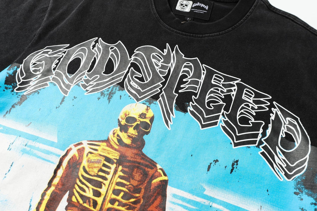 Godspeed Desert Skeleton Graphic Short-Sleeve T-Shirt ¡ª detail