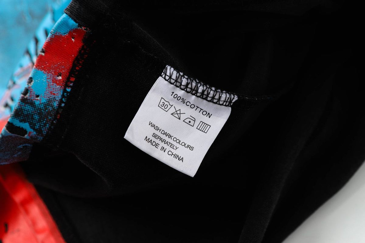 Godspeed Washed Black Rock Graphic T-Shirt ¡ª neck_label