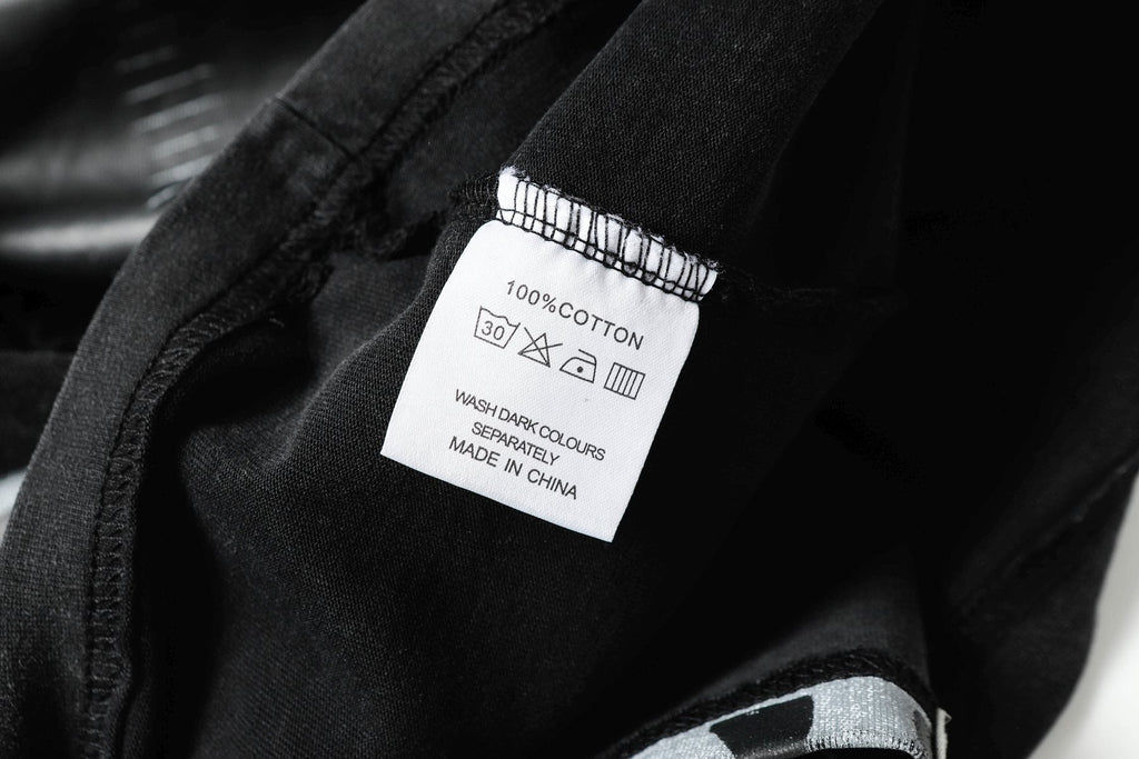 Godspeed Out of Many One Washed Black Graphic T-Shirt ¡ª neck_label
