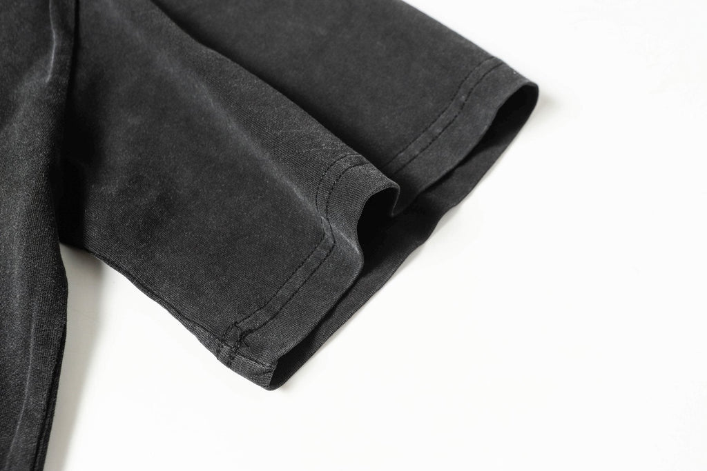 Godspeed Out of Many One Washed Black Graphic T-Shirt ¡ª detail