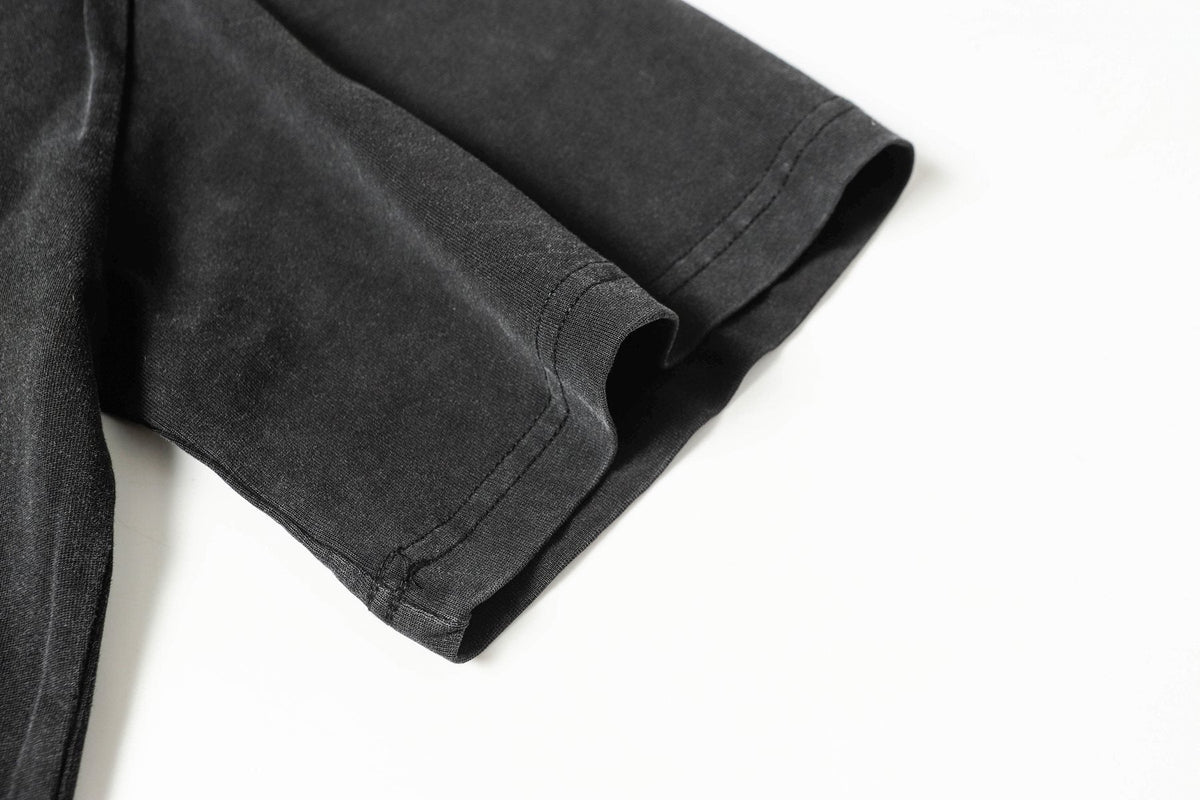 Godspeed Out of Many One Washed Black Graphic T-Shirt ¡ª detail