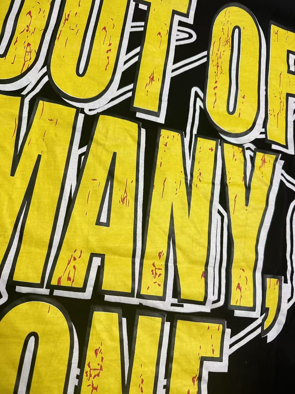 Godspeed Out of Many Graphic T-Shirt ¡ª fabric_closeup