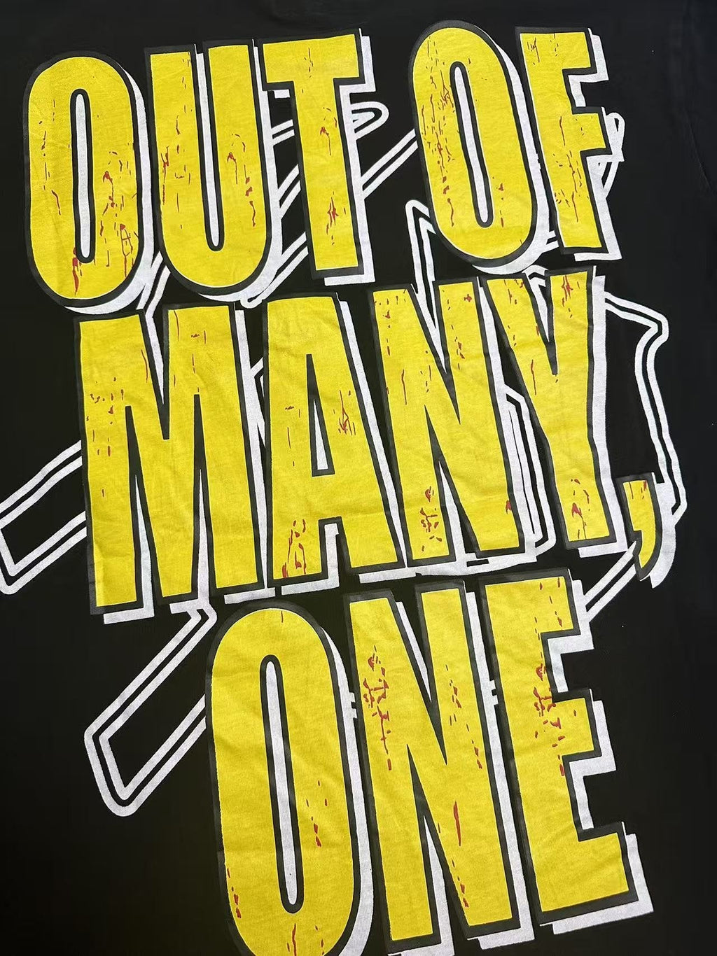 Godspeed Out of Many Graphic T-Shirt ¡ª fabric_closeup