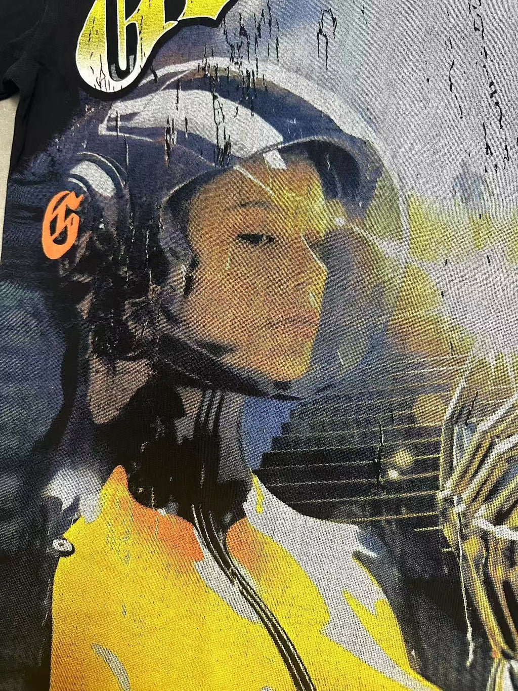 Godspeed Out of Many Graphic T-Shirt ¡ª fabric_closeup