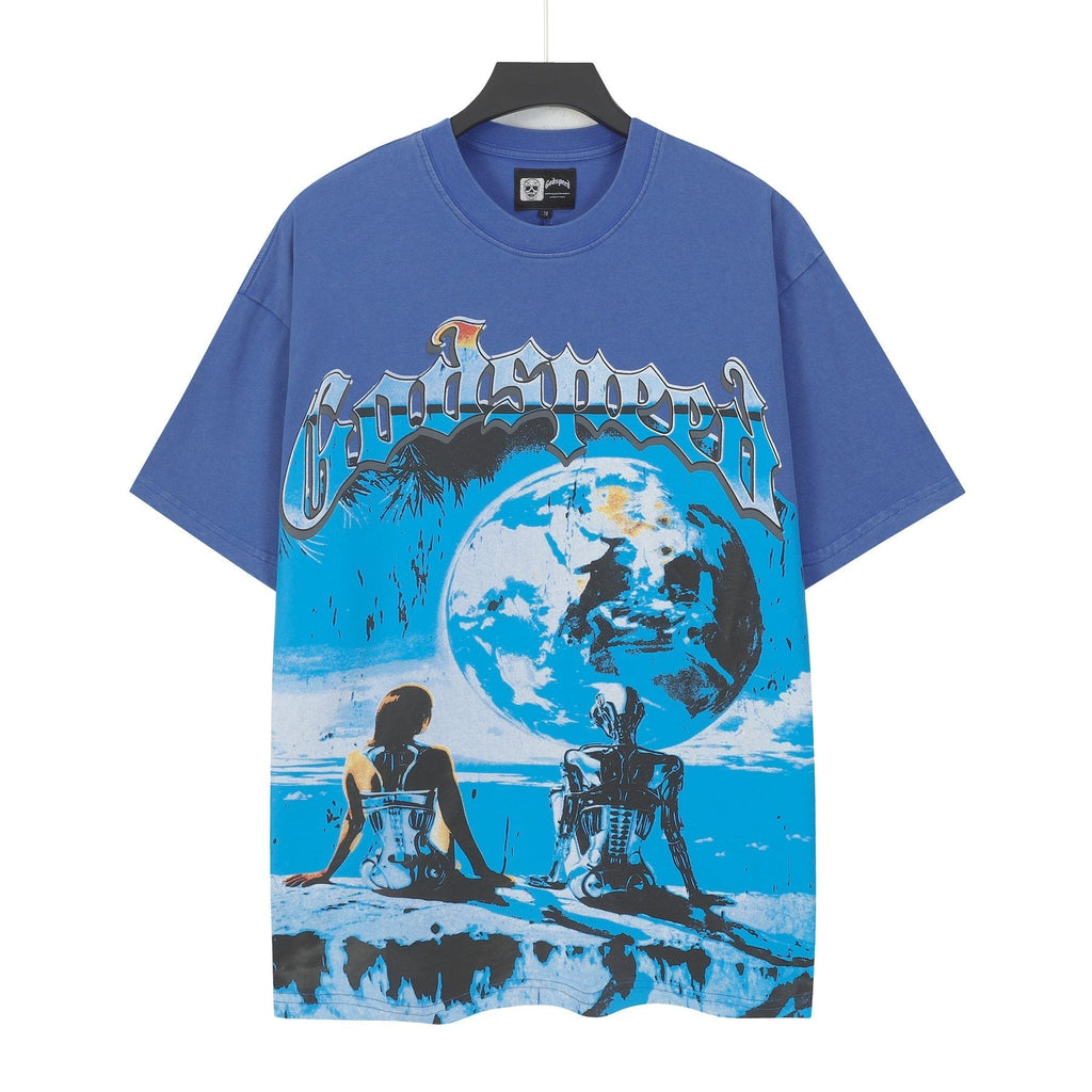 Godspeed Washed Rock Graphic T-Shirt ¡ª front
