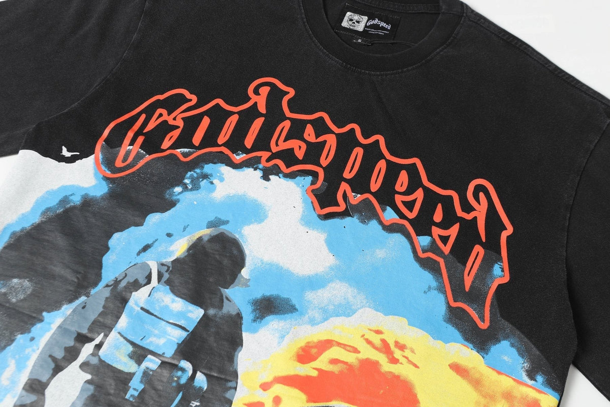 Godspeed Out Of Many One Graphic T-Shirt ¡ª detail