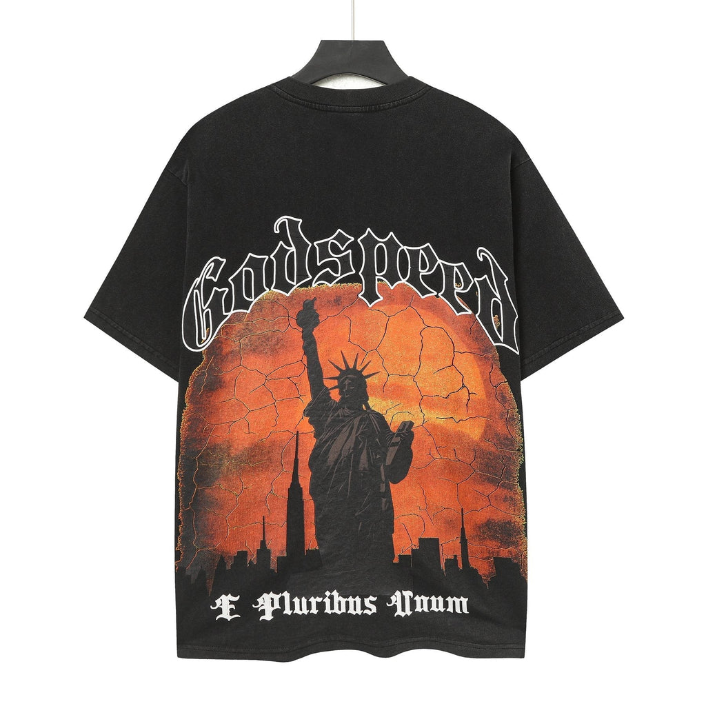 Godspeed Statue of Liberty Graphic T-Shirt ¡ª back