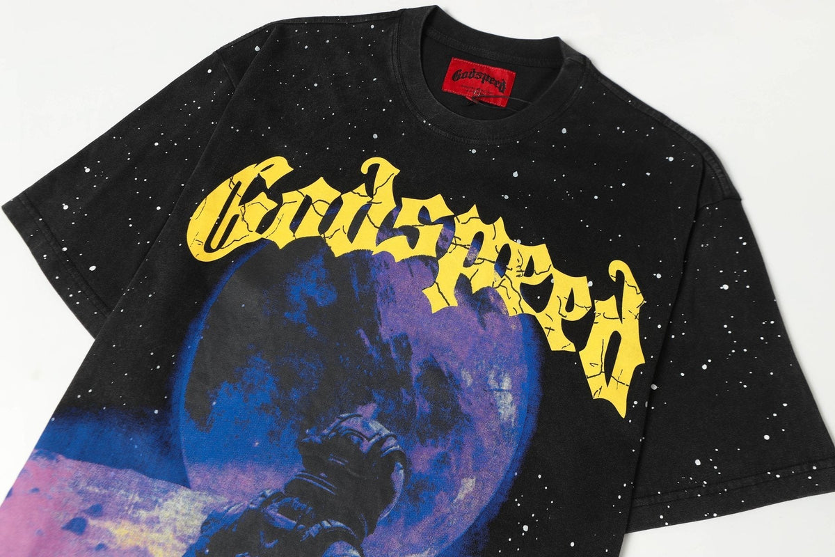 Godspeed To The Moon Graphic T-Shirt ¡ª detail