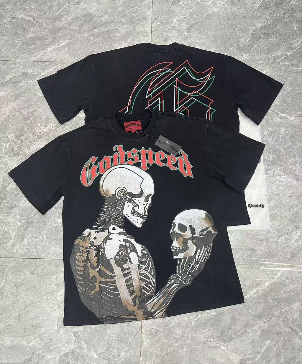 Godspeed Skeleton Graphic Short-Sleeve T-Shirt ¡ª context