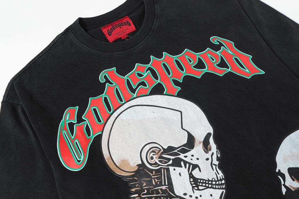 Godspeed Skeleton Graphic Short-Sleeve T-Shirt ¡ª detail