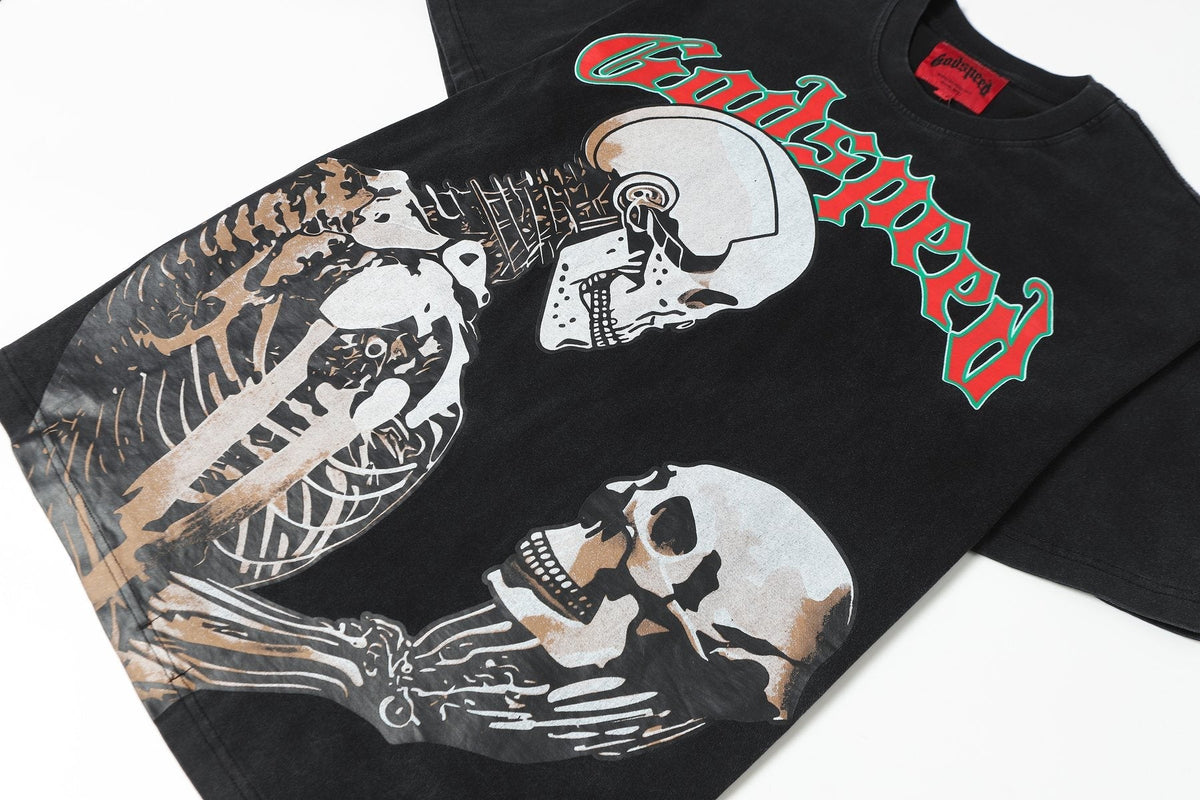 Godspeed Skeleton Graphic Short-Sleeve T-Shirt ¡ª front