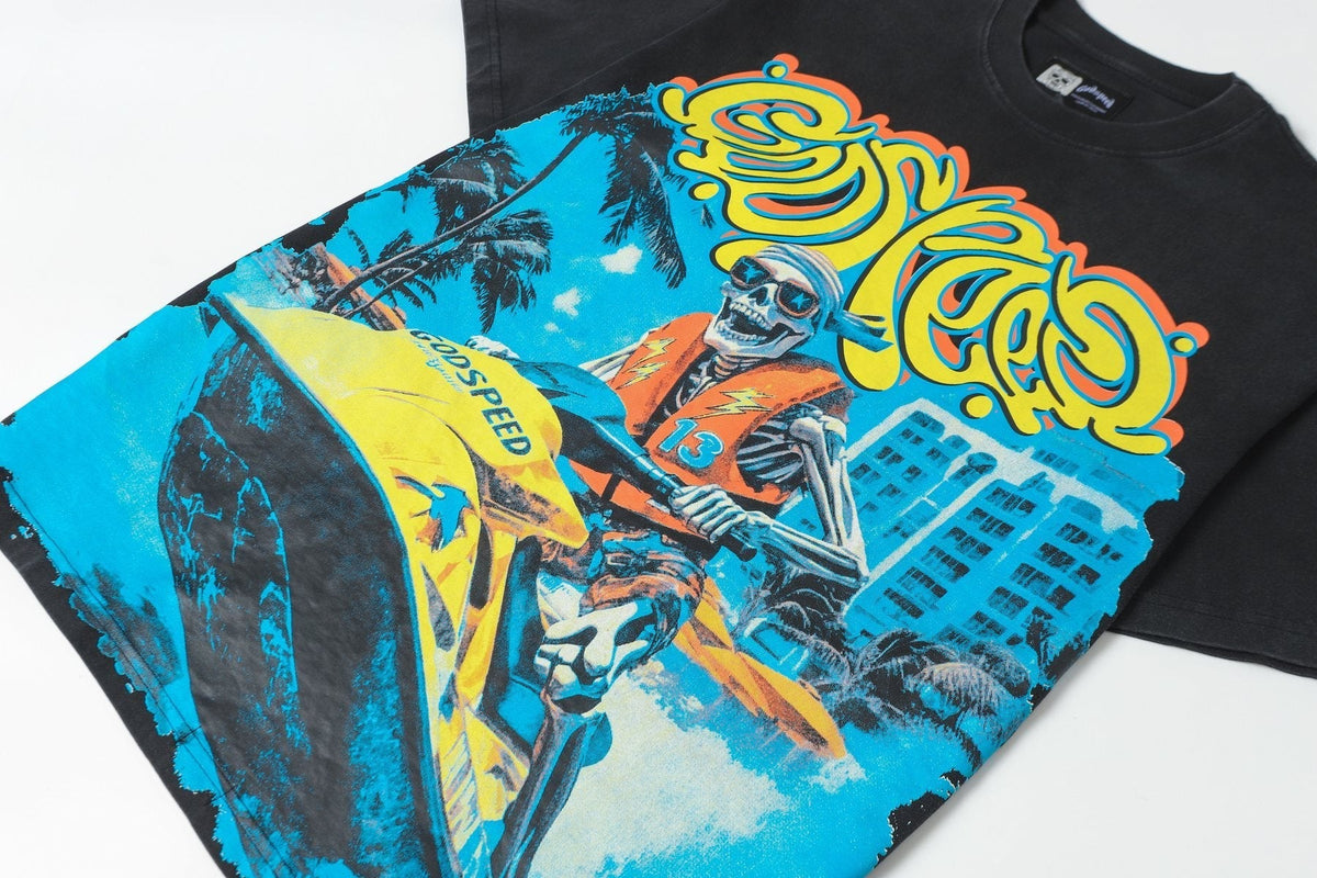 Godspeed Washed Rock Graphic T-Shirt ¡ª detail