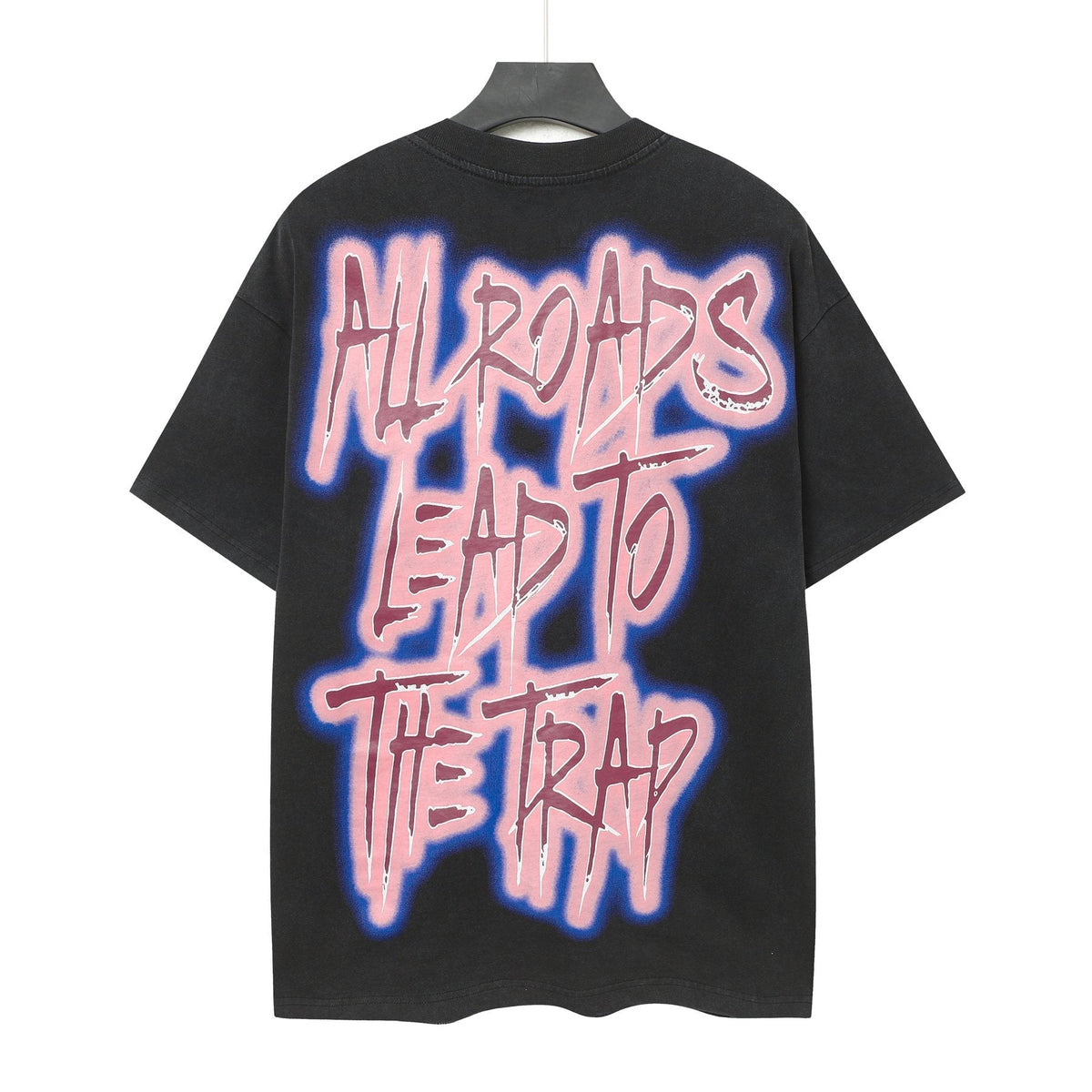 Godspeed Booby Trap Washed Black Graphic T-Shirt ¡ª back