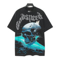 Godspeed Blue Skull Graphic T-Shirt ¡ª hero