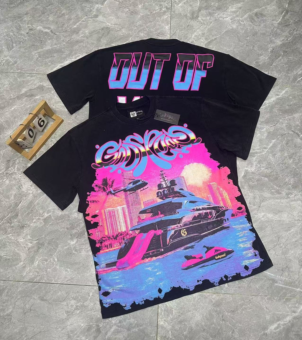 Godspeed Yacht Graphic T-Shirt ¡ª context