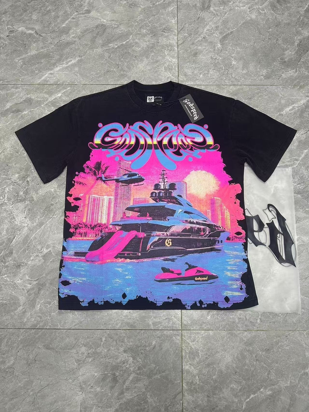 Godspeed Yacht Graphic T-Shirt ¡ª context