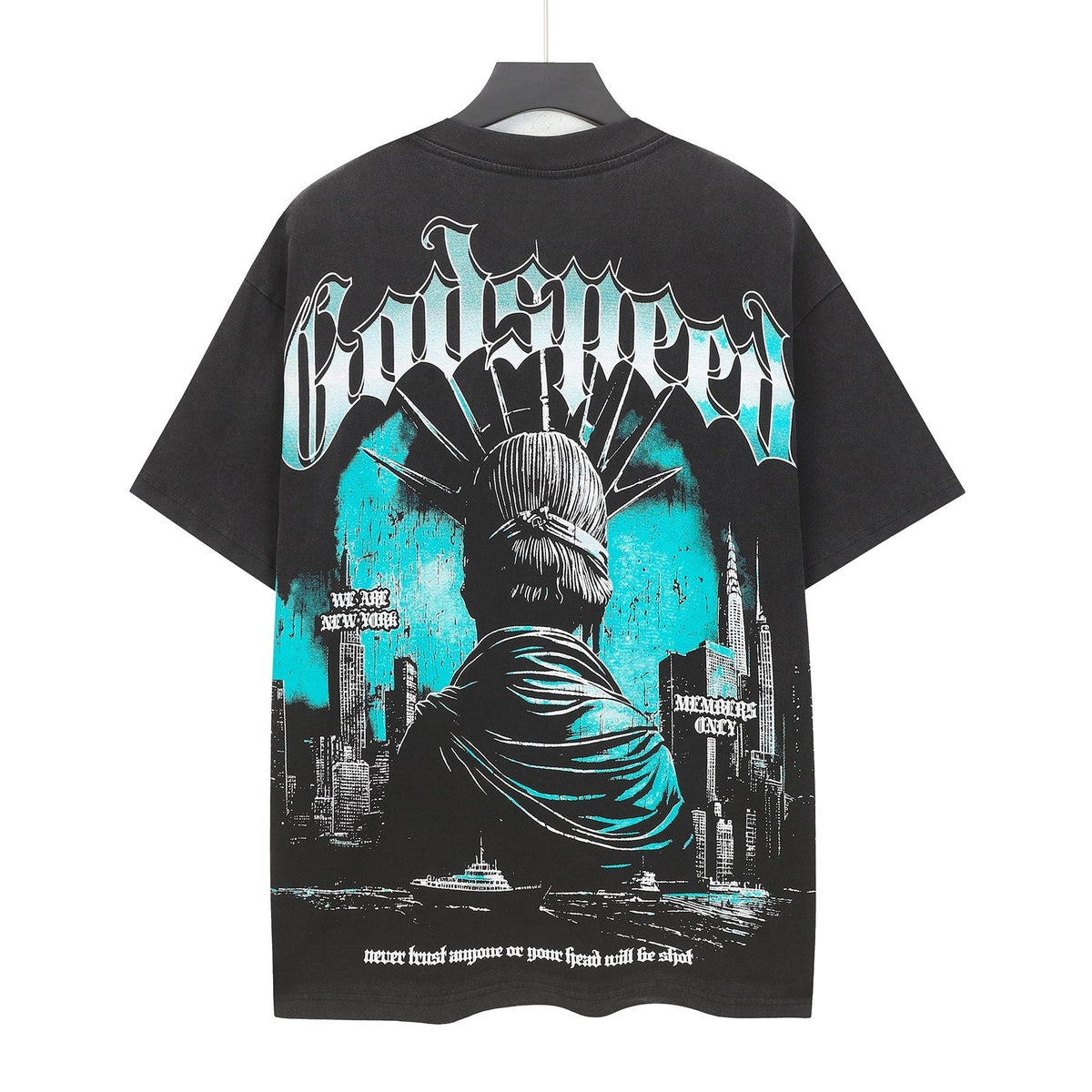 Godspeed Statue City Graphic T-Shirt ¡ª back