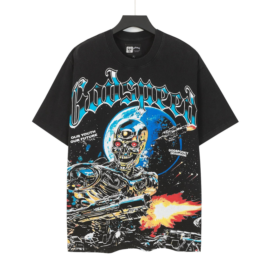 Godspeed Spooky Invasion Skeleton Graphic T-Shirt ¡ª hero