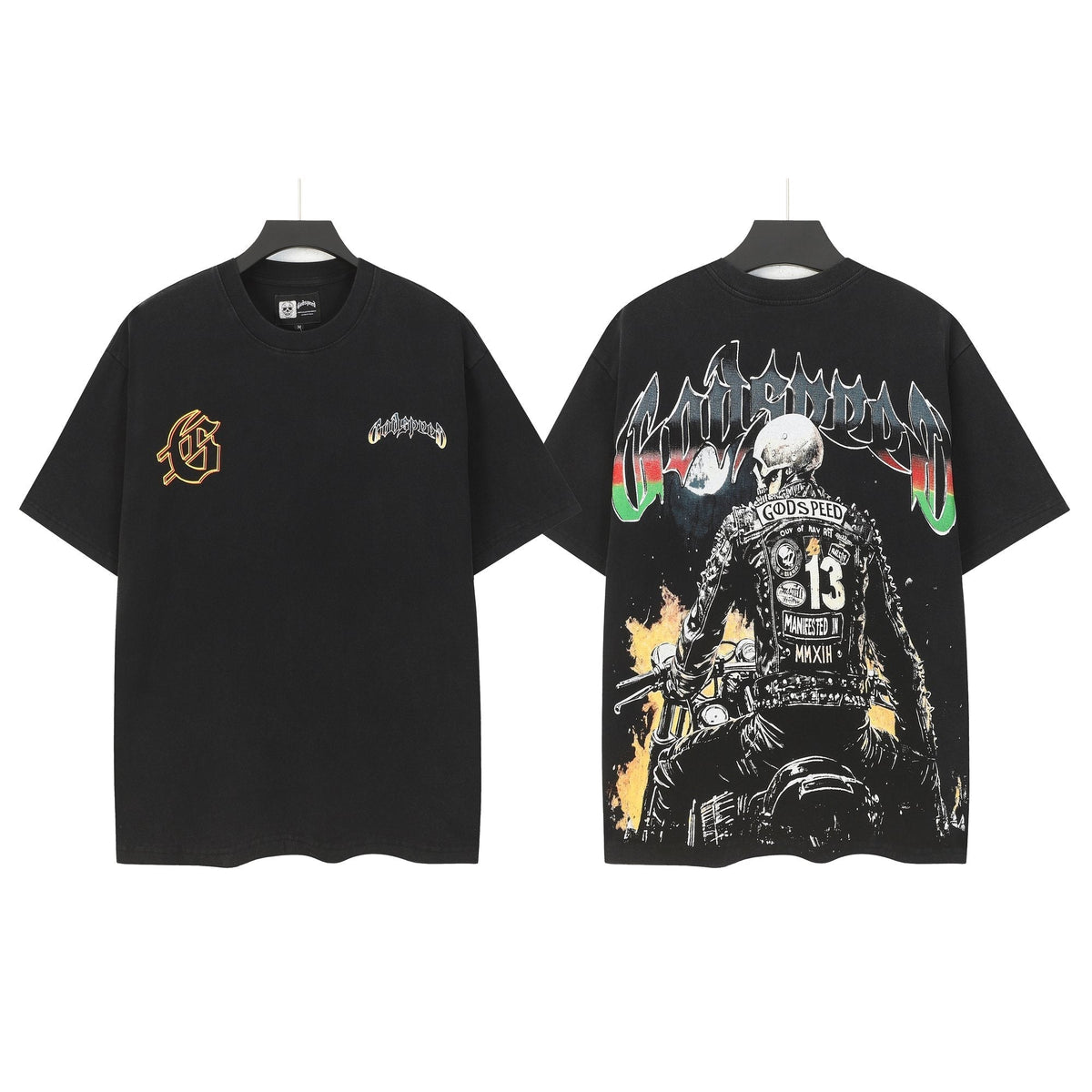 Godspeed Motorcycle Graphic Washed T-Shirt ¡ª hero