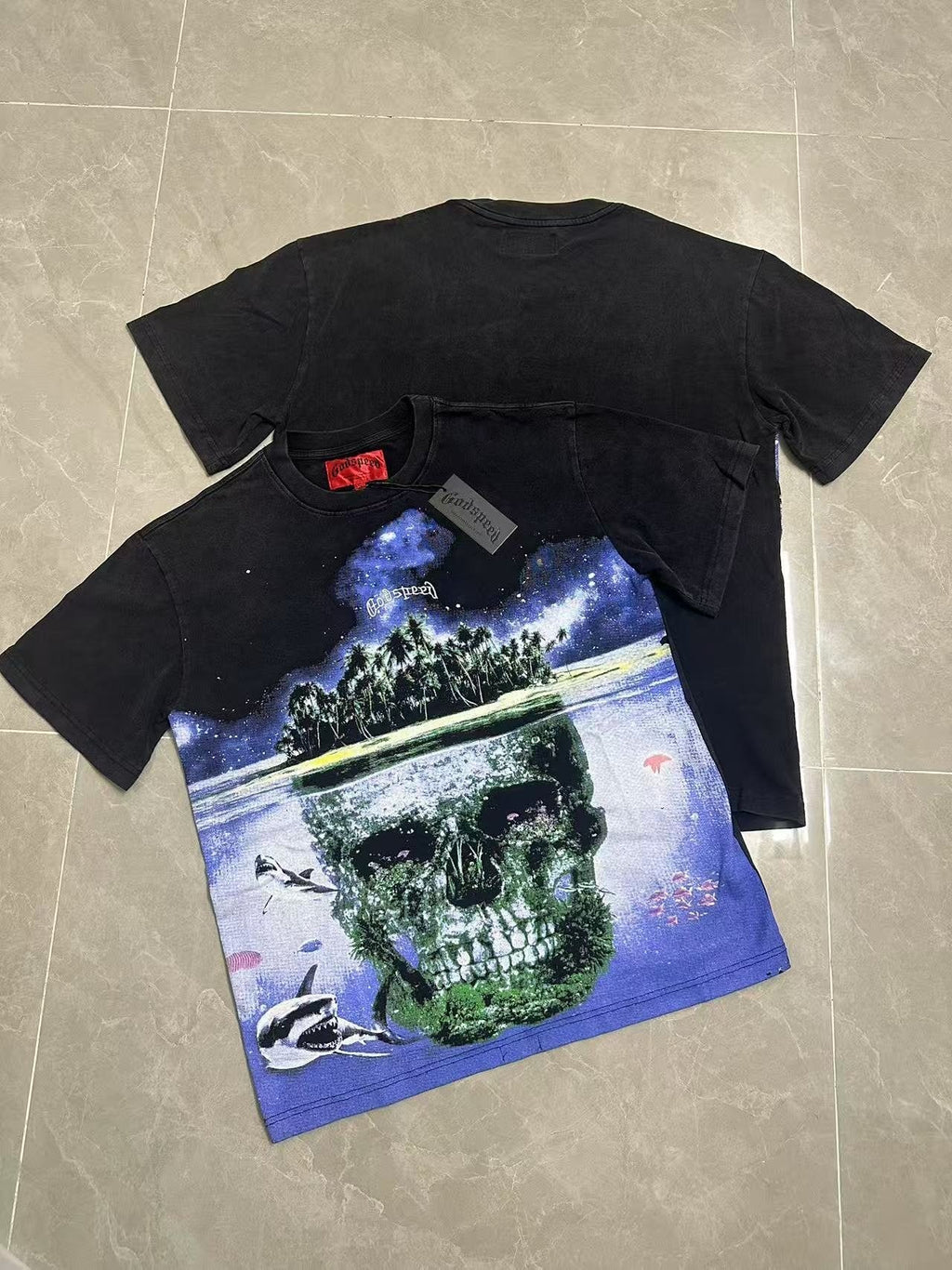 Godspeed Skull Island Black Graphic T-Shirt ¡ª context