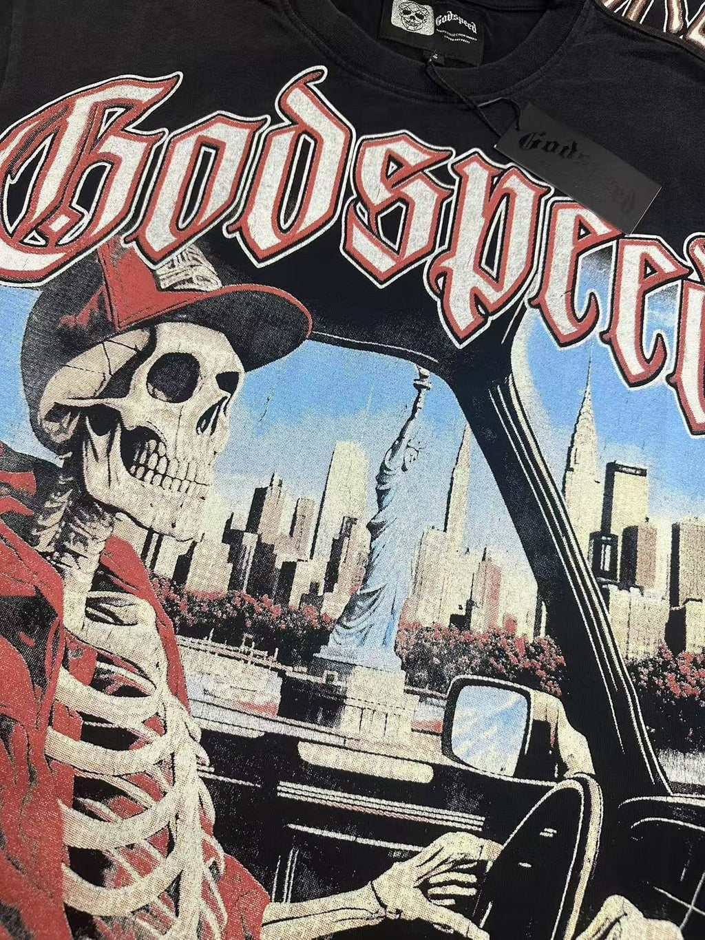 Godspeed World Tour Summer 2025 Graphic T-Shirt ¡ª detail