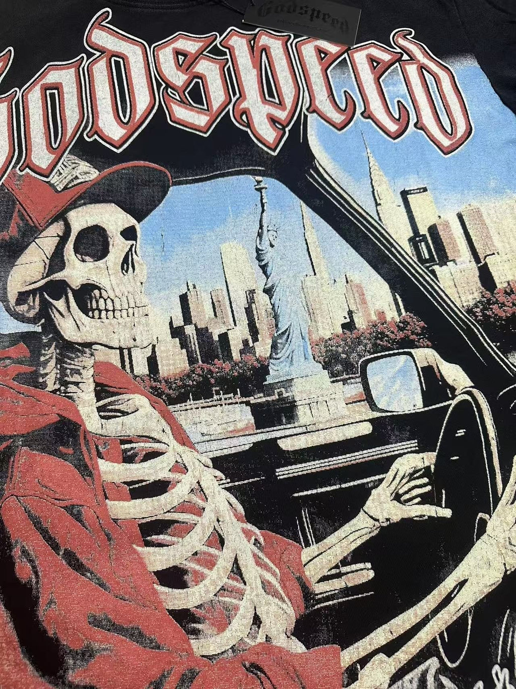 Godspeed World Tour Summer 2025 Graphic T-Shirt ¡ª detail